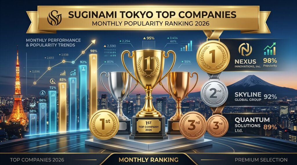 【2026年9月版】杉並区の企業注目度・アクセスランキングTOP10!今話題の地域企業まとめ